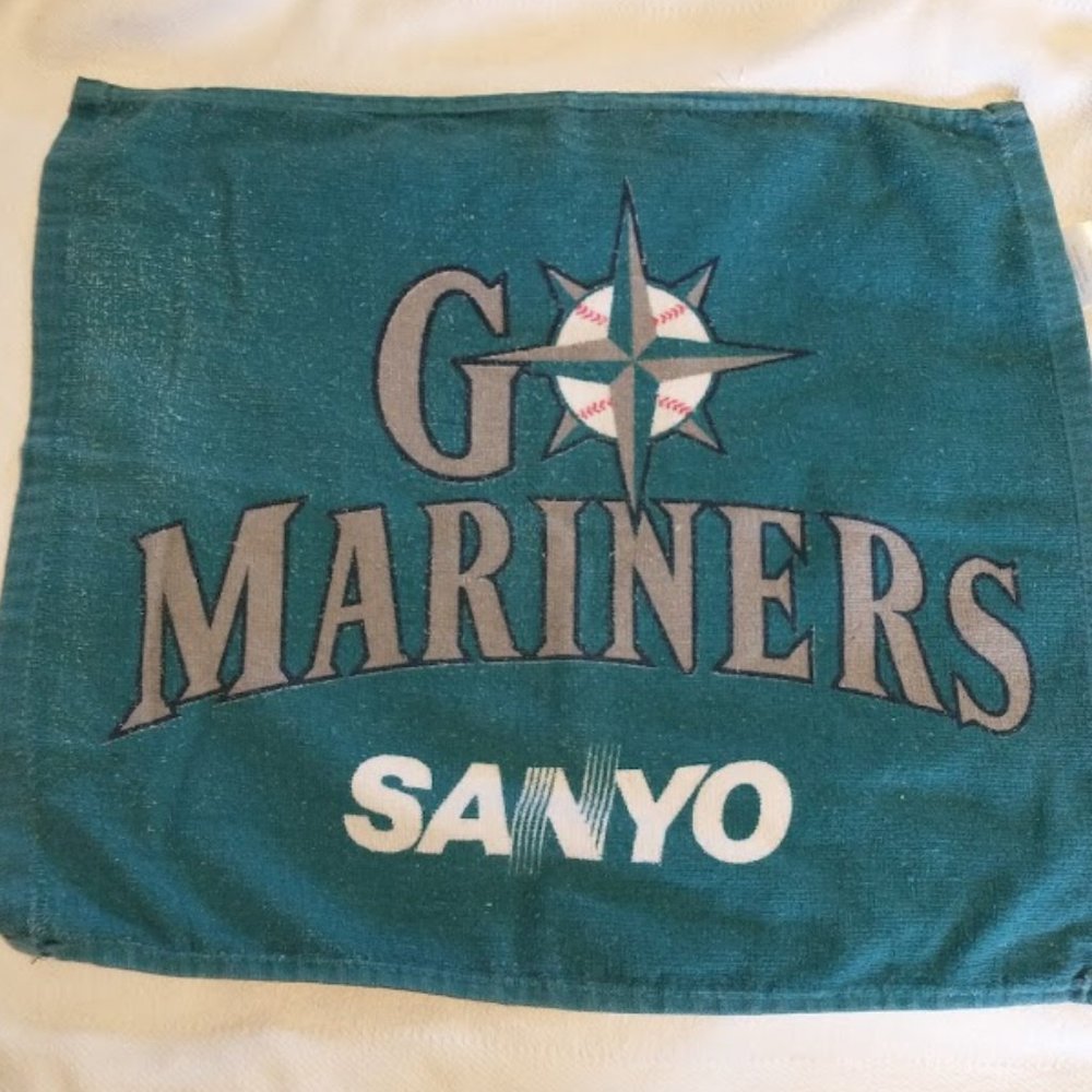 Seattle MLB RALLY TOWEL “Go Mariners” Blue Rally Towel Sanyo Baseball Sports